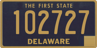 DE license plate 102727