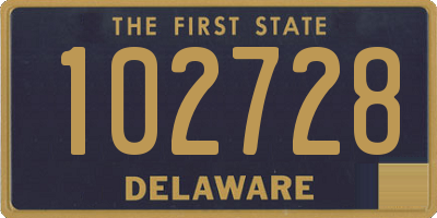DE license plate 102728