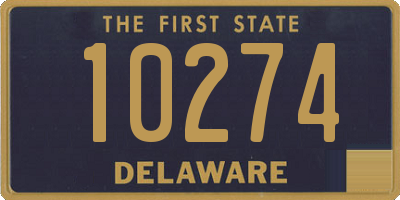 DE license plate 10274