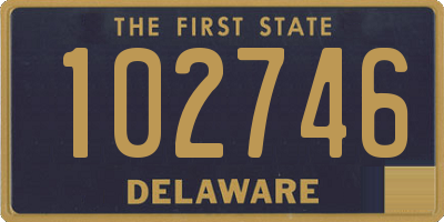 DE license plate 102746