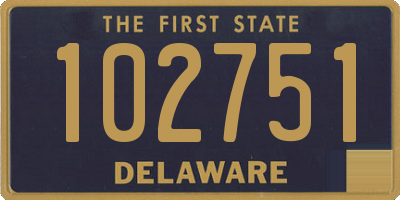 DE license plate 102751