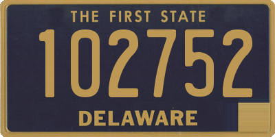 DE license plate 102752