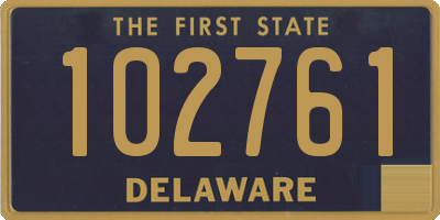 DE license plate 102761