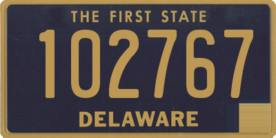 DE license plate 102767