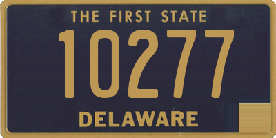 DE license plate 10277