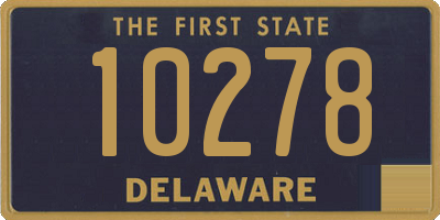 DE license plate 10278
