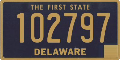 DE license plate 102797