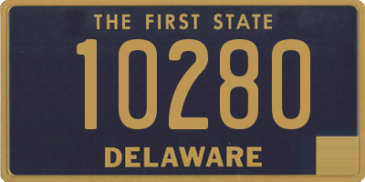 DE license plate 10280