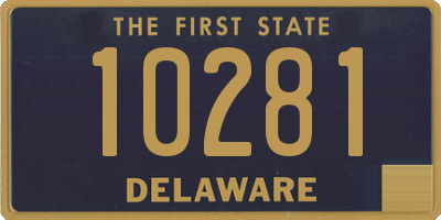 DE license plate 10281