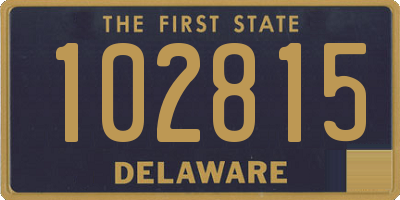 DE license plate 102815