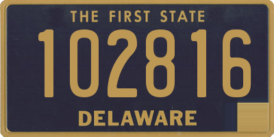 DE license plate 102816