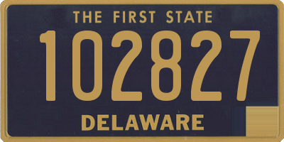 DE license plate 102827