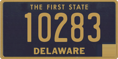 DE license plate 10283