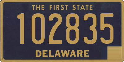 DE license plate 102835