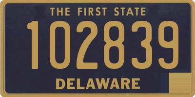 DE license plate 102839