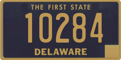 DE license plate 10284