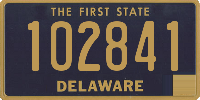 DE license plate 102841