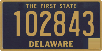 DE license plate 102843
