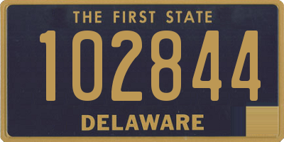 DE license plate 102844