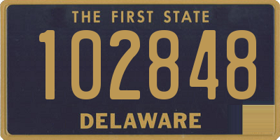 DE license plate 102848