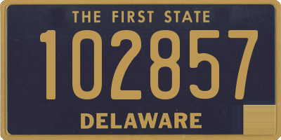 DE license plate 102857