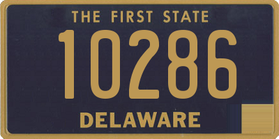 DE license plate 10286