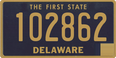 DE license plate 102862