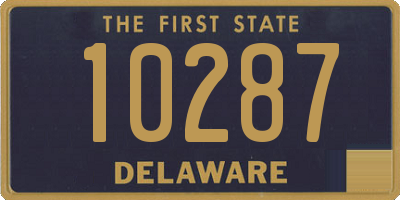 DE license plate 10287