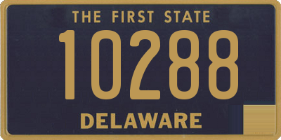 DE license plate 10288