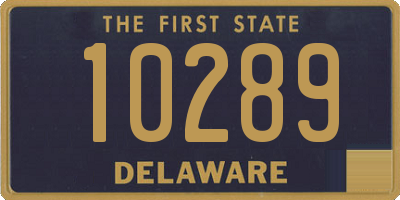 DE license plate 10289