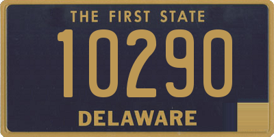 DE license plate 10290