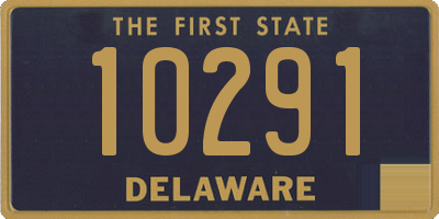 DE license plate 10291