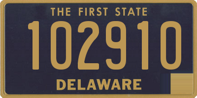 DE license plate 102910