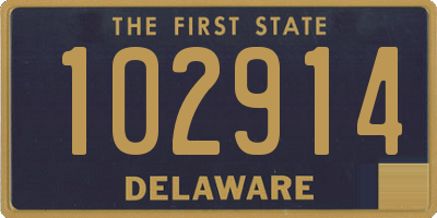 DE license plate 102914