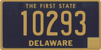 DE license plate 10293