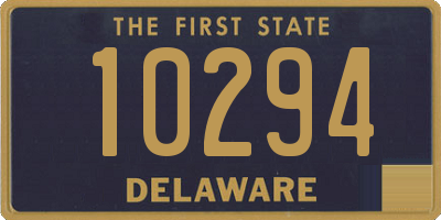 DE license plate 10294