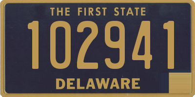 DE license plate 102941