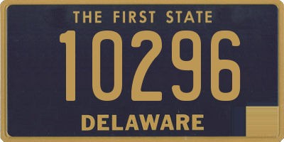 DE license plate 10296