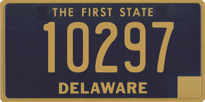 DE license plate 10297