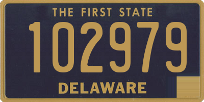 DE license plate 102979