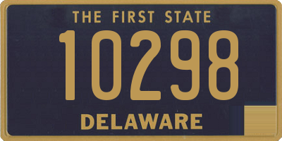 DE license plate 10298