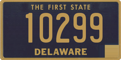 DE license plate 10299