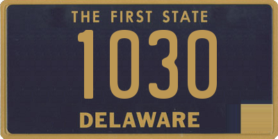 DE license plate 1030