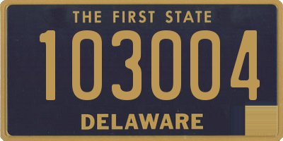 DE license plate 103004