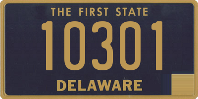 DE license plate 10301