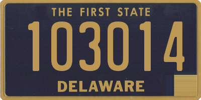 DE license plate 103014