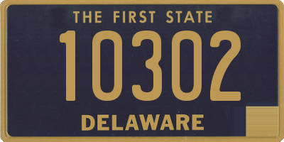 DE license plate 10302