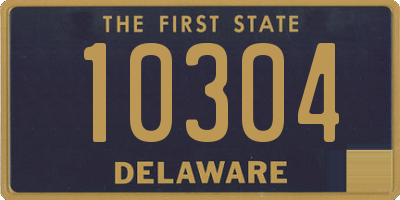 DE license plate 10304