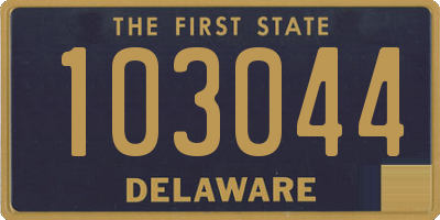 DE license plate 103044