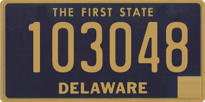 DE license plate 103048